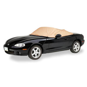 Riding with the top down is great, but when you park your convertible you leave the interior exposed to the elements as well as prying eyes. Our Custom Interior Tan Flannel Cover will provide superior dust protection and help keep your interior from fading.