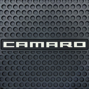 Chevy Camaro 2010-2015 Signature Rubber Floor Mats with Silver Camaro Logo