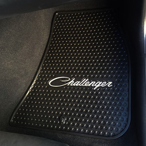 Dodge Challenger 2011-On Signature Rubber Floor Mats with Silver Logo