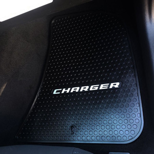 Dodge Charger 2011-On Signature Rubber Floor Mats with Silver Logo