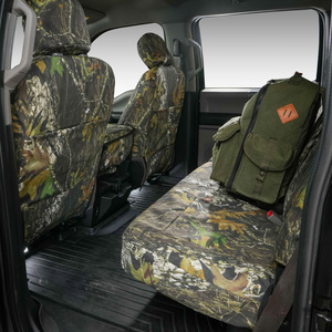Covercraft Marathon Outdoor Mossy Oak camo truck seat covers are designed for those with an active lifestyle. From camping, to hunting, to work trucks these waterproof camouflage seat covers are made from our toughest material and specially engineered for a snug fit. Our unique woodland camo seat covers are inspired by nature and natural concealment patterns.