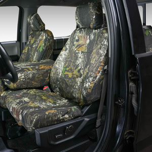 Covercraft Marathon Outdoor Mossy Oak camo truck seat covers are designed for those with an active lifestyle. From camping, to hunting, to work trucks these waterproof camouflage seat covers are made from our toughest material and specially engineered for a snug fit. Our unique woodland camo seat covers are inspired by nature and natural concealment patterns.