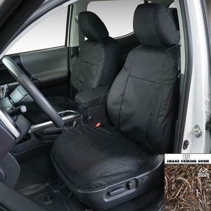 Covercraft Marathon Realtree camo truck seat covers are designed for those with an active lifestyle. From camping, to hunting, to work trucks these waterproof camouflage seat covers are made from our toughest material and specially engineered for a snug fit. Our unique woodland camo seat covers are inspired by nature and natural concealment patterns.