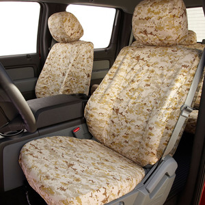 Covercraft Digital Camo SeatSavers are popular with active military, retired veterans, and tactical camo lovers.  Our Seat Covers are custom-made for a perfect fit and designed breathable with heavy-duty polycotton fabric that won't give you that sticky feeling like vinyl seat covers. You can go anywhere in comfort and still be able to easily remove the seat covers if they become soiled or just want to go out on the town with a lower profile. When they need to be cleaned just throw them into your home washer and dryer, and then slip them back on.