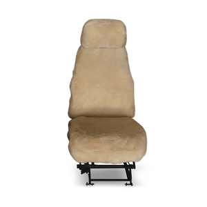 Ultra plush aircraft seat covers tailored for your exact Cessna C210 seats with our soft yet dense genuine merino sheepskin.