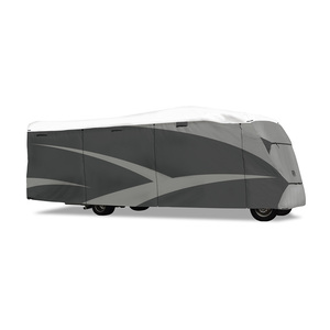 Class C Motorhome Cover made for hot climates such as the sunbelt states from California to South Carolina to Florida. Designed to take the suns abuse with an extra reflective layer on top to keep the RV cool. Built in vents allow moisture to escape, we include 2-3 zipper access panels spaced evenly on the passenger side for easy entry and includes 4 free gutter spout covers. From 23-foot to 32-foot Class C RVs, we have you covered.