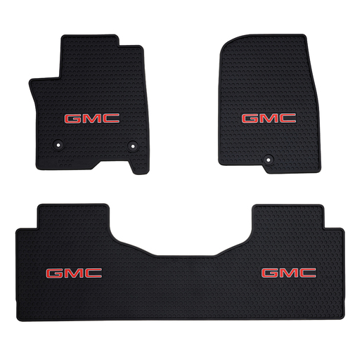 GMC Yukon 2021-On Signature Rubber Floor Mats with Logo