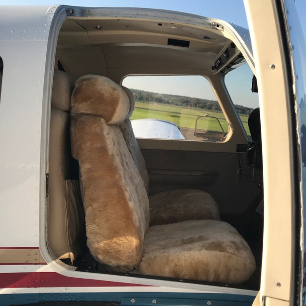 American Decathion Aircraft Sheepskin Seat Covers