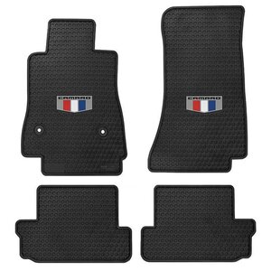 Chevy Camaro 2016-On Signature Rubber® Floor Mats with Camaro Crest