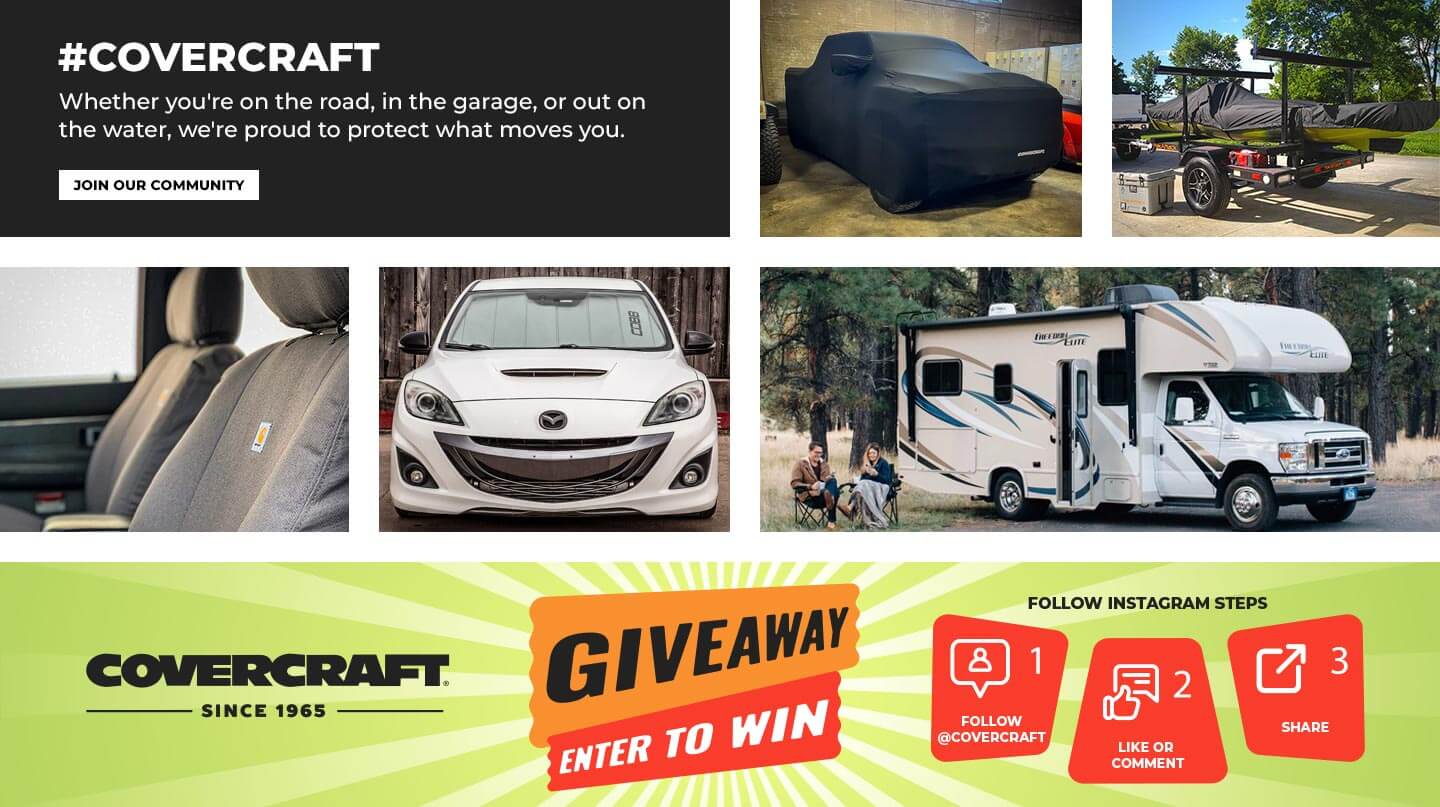 COVERCRAFT GIVEAWAY