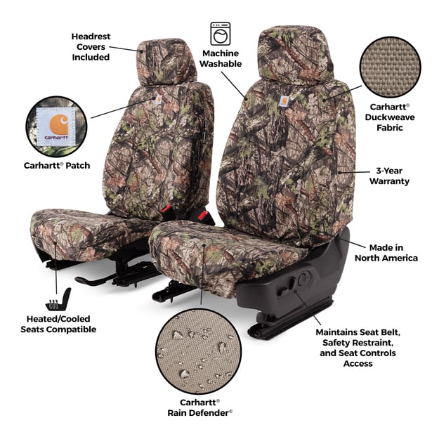 Carhartt Mossy Oak Camo SeatSaver Custom Seat Covers