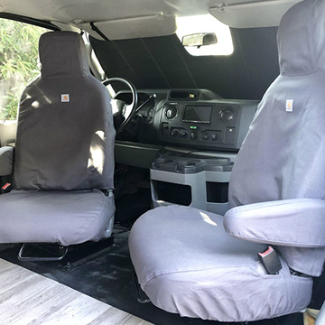 SeatSaver Captain Chairs 2013 Ford E250 Van Seat Covers