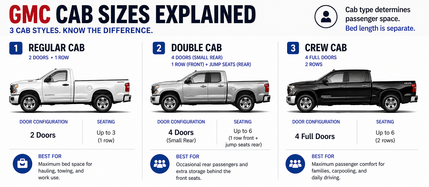 GMC Cab Sizes Explained