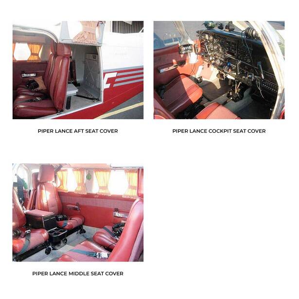 Piper Lance Aircraft Sheepskin Seat Covers