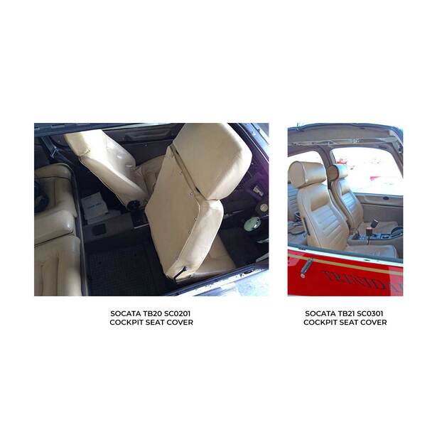 Socata TB2 Series Aircraft Sheepskin Seat Covers