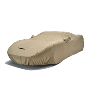 Custom Tan Flannel Indoor Car Cover