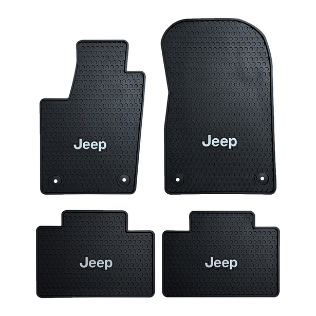 Jeep Grand Cherokee 2016-On Signature Rubber® Floor Mats with Jeep Logo