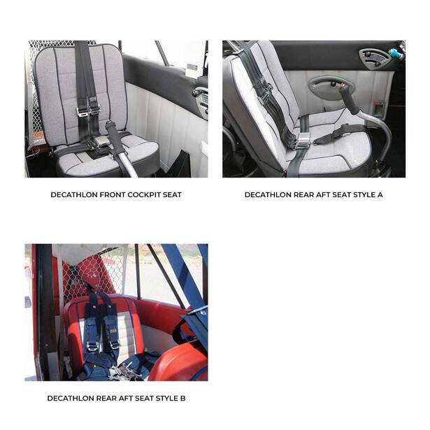 American Decathion Aircraft Sheepskin Seat Covers