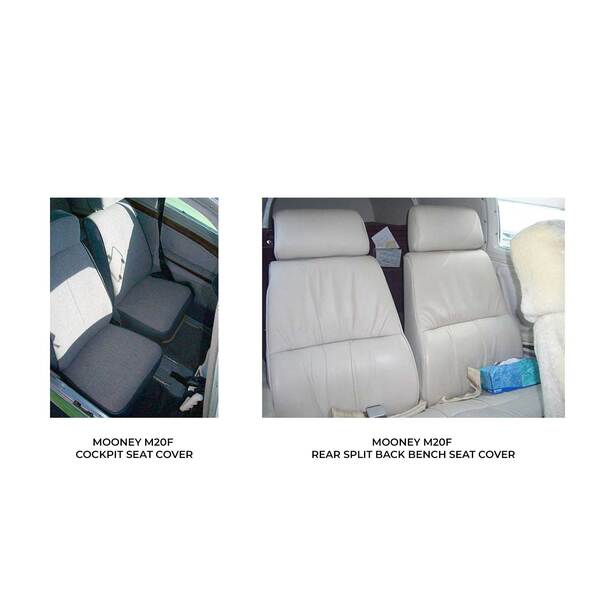 Mooney M20F Executive Aircraft Sheepskin Seat Covers