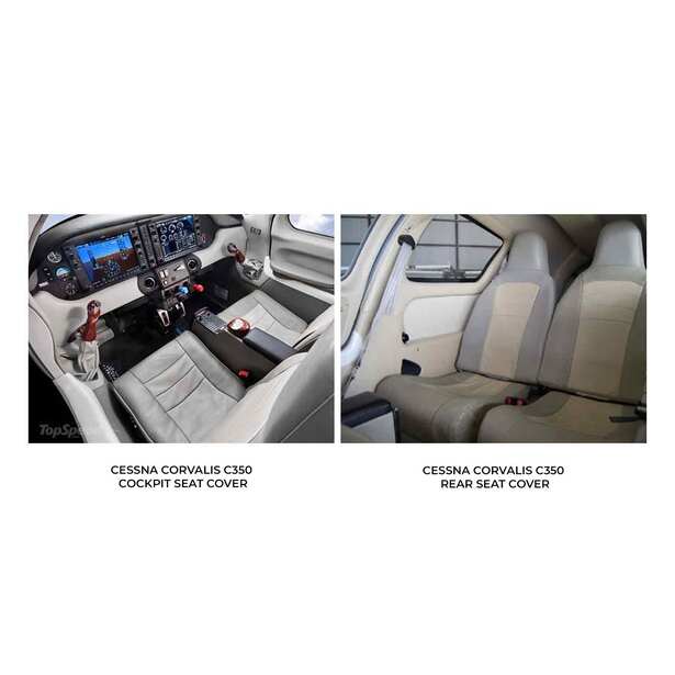 Cessna C350 Corvalis Aircraft Sheepskin Seat Covers