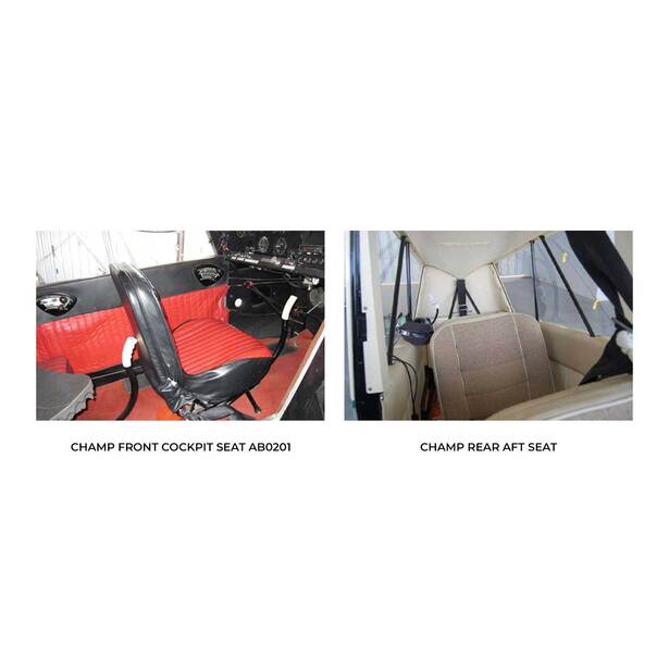 American Champ Aircraft Sheepskin Seat Covers