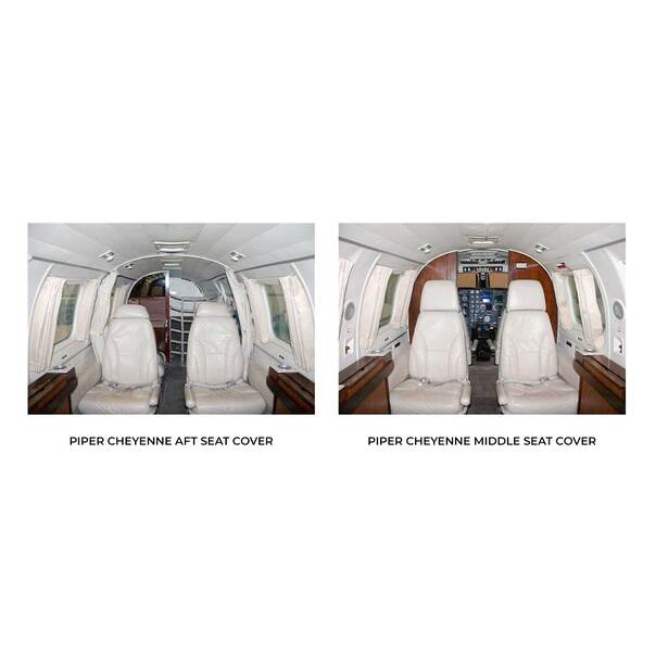 Piper Cheyenne Aircraft Sheepskin Seat Covers