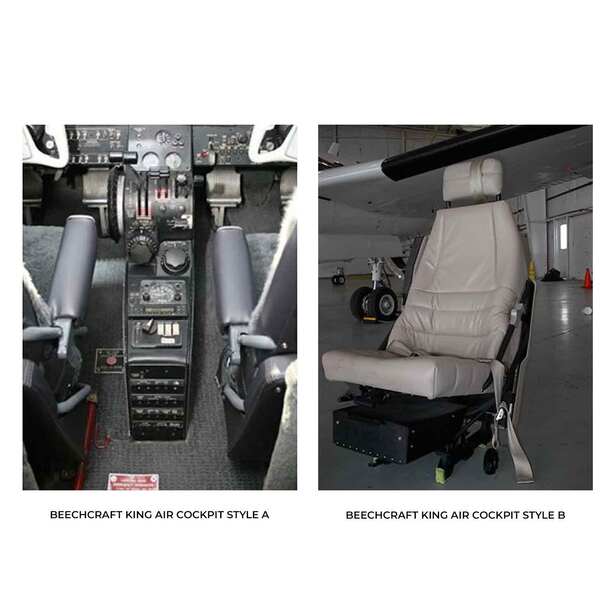Beechcraft King Air Aircraft Sheepskin Seat Covers