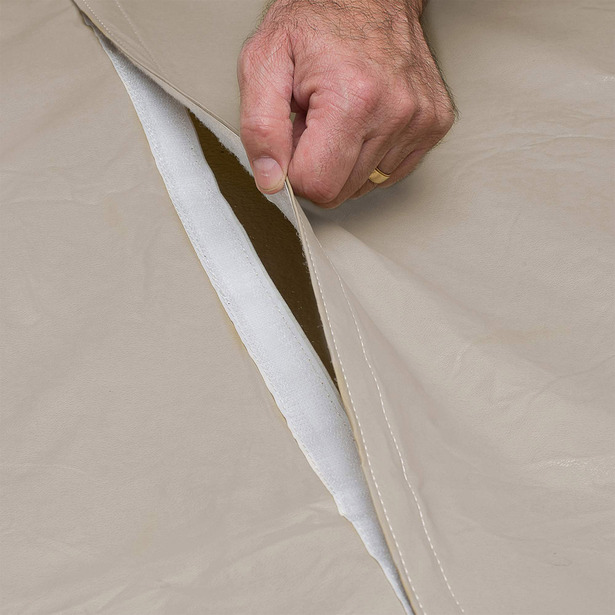 Oval/Rectangular Table & Chair Combo Cover With Umbrella Hole (120" L x 60" W x 30" H)