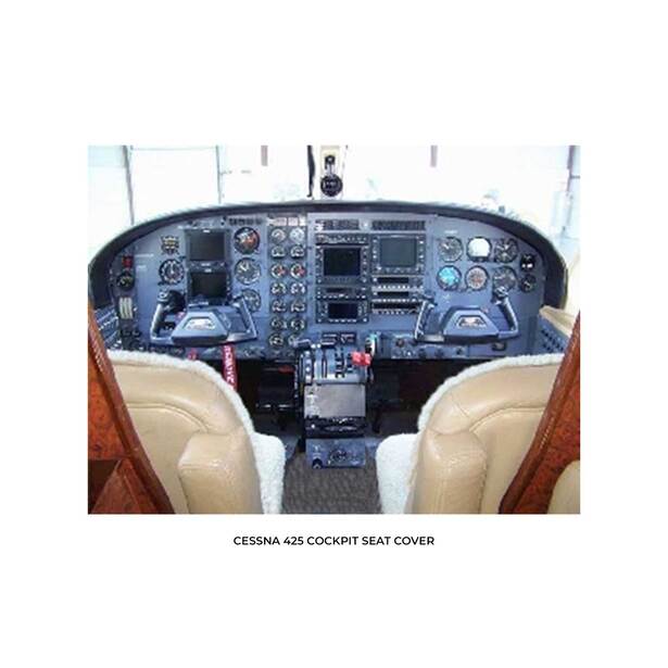 Cessna C425 Conquest I Aircraft Sheepskin Seat Covers