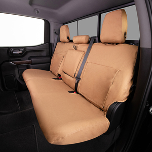 Polycotton SeatSaver Custom Seat Covers - Tan: 1st Row