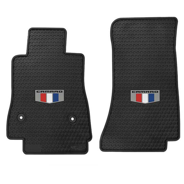 Chevy Camaro 2016-On Signature Rubber® Floor Mats with Camaro Crest