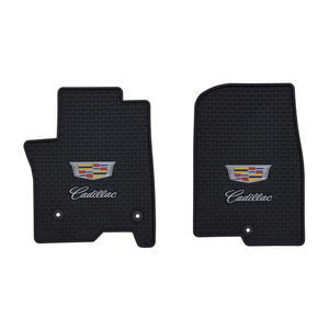 Our Escalade ESV floor mats stand out above all the rest. Providing a perfect fit, they protect the factory carpet from water, snow, ice, mud, sand, and road salt. These Escalade all-weather floor mats are made of a durable rubberized vinyl that provides a heavy-duty, slip-resistant barrier. Plus, the beautiful full color Cadillac logo is prominently featured in the middle of each of our high-quality rubber car mats.