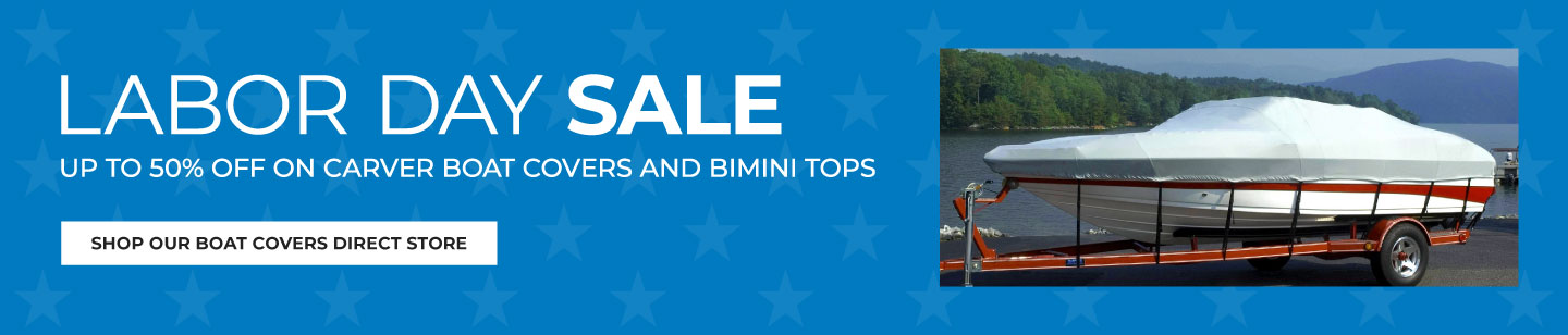 UP TO 50% OFF ON BOAT COVERS AND BIMINI TOPS