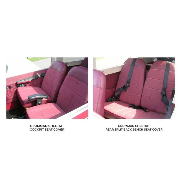 Grumman Cheetah Aircraft Sheepskin Seat Covers