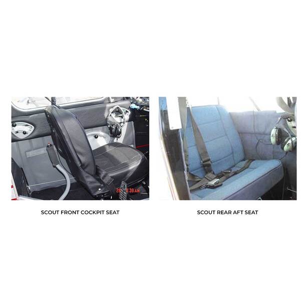 American Scout Aircraft Sheepskin Seat Covers