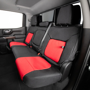 Covercraft Endura Custom Seat Covers - Red/Black: 1st Row