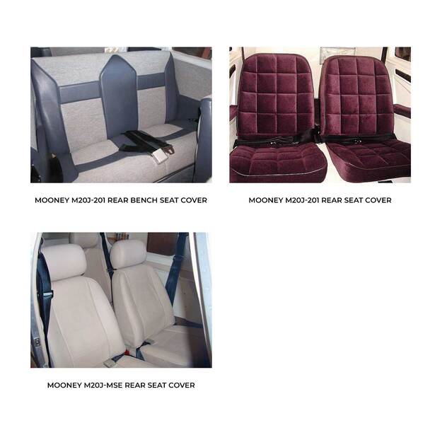 Mooney M20J Series Aircraft Sheepskin Seat Covers