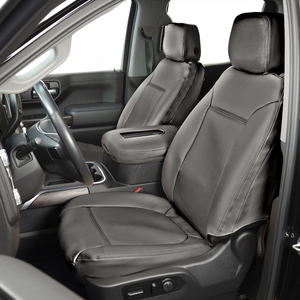 Covercraft Genuine Leather Custom Seat Covers - Black: 1st Row