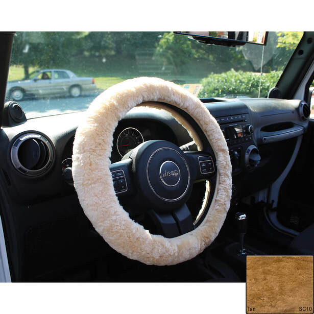 Sheepskin Steering Wheel Cover