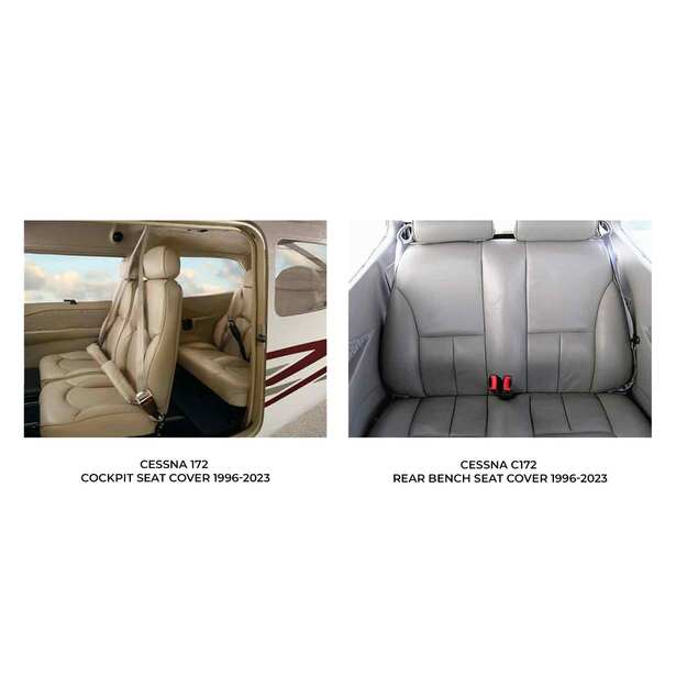 Cessna C172 Skyhawk Aircraft Sheepskin Seat Covers