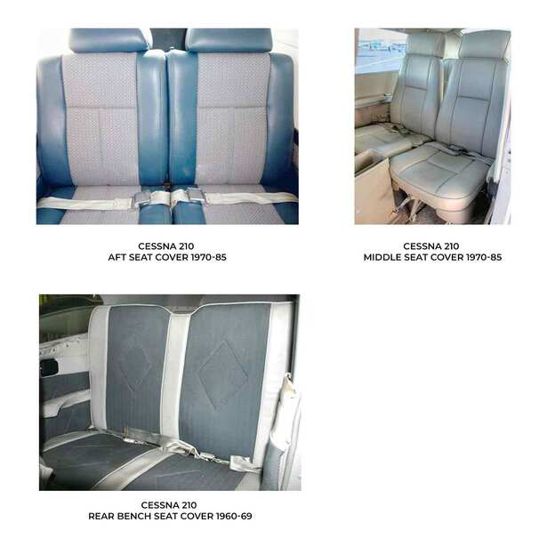 Cessna C210 Centurion Aircraft Sheepskin Seat Covers