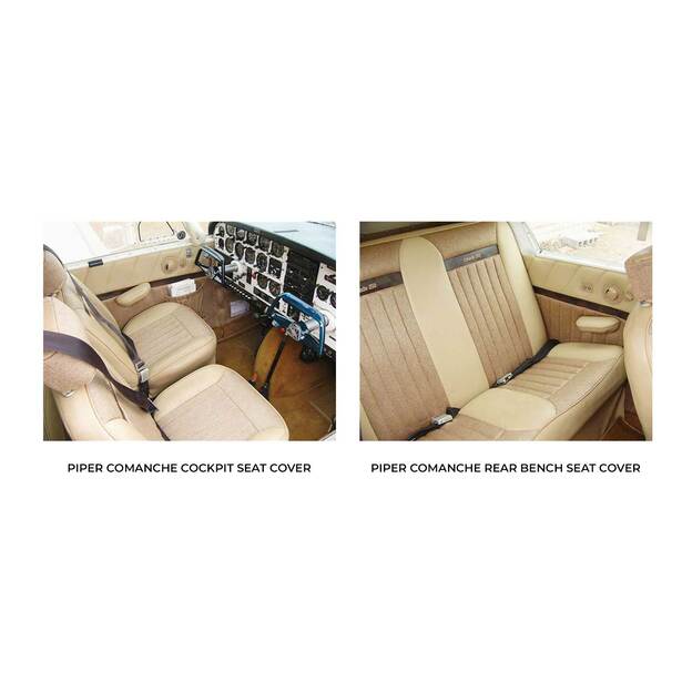 Piper Comanche Aircraft Sheepskin Seat Covers