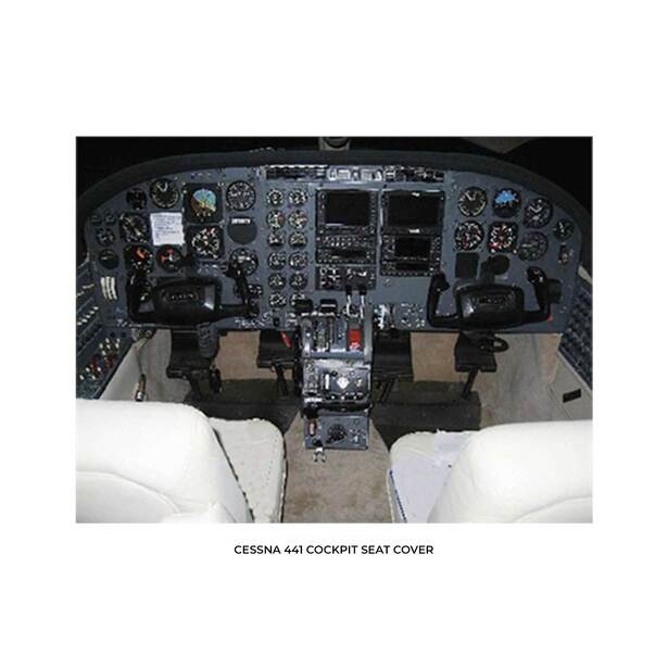 Cessna C441 Conquest II Aircraft Sheepskin Seat Covers