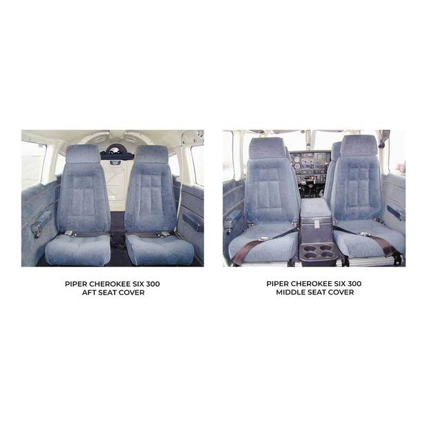 Piper Cherokee Series Aircraft Sheepskin Seat Covers