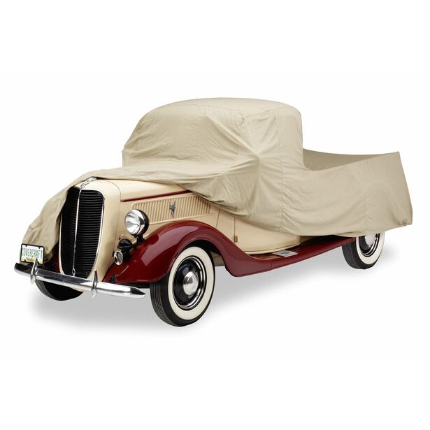 Custom Tan Flannel Indoor Car Cover