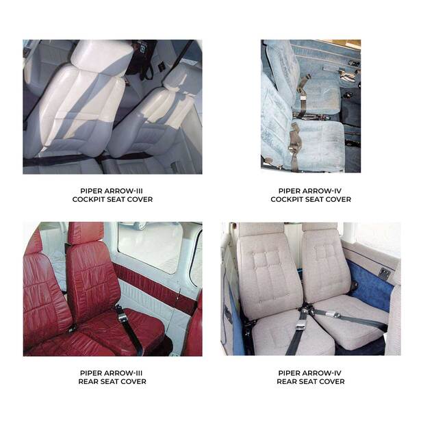 Piper Arrow Series Aircraft Sheepskin Seat Covers