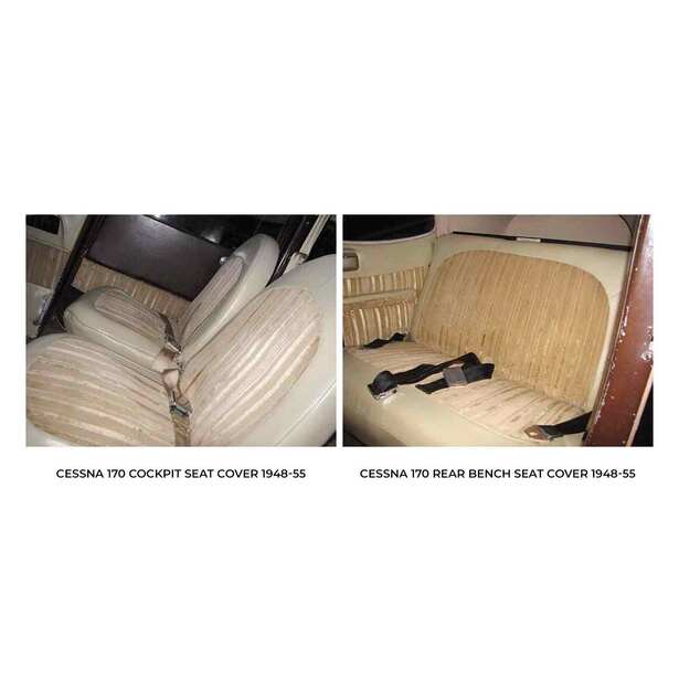 Cessna C170 Aircraft Sheepskin Seat Covers