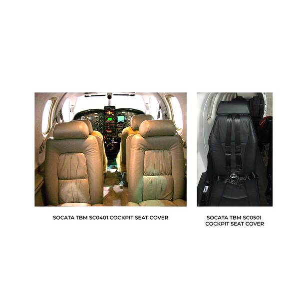 Socata TBM Aircraft Sheepskin Seat Covers
