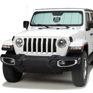 Upgrade your Jeep Wrangler or Gladiator with the best custom sun shade made for your exact Wrangler windshield. This official MOPAR licensed version includes the "Jeep Grill" logo for that added touch of AWESOME; however we do have other <a href="https://www.covercraft.com/c/sunscreens">custom car sun shades</a> without the logo. Protect your interior from fading and cracking with our premium sun shades designed to reflect, insulate, and keep your vehicle cooler.