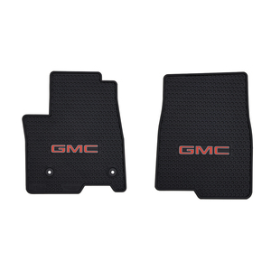 Keep the muck from your boots off your factory floors with our Custom GMC Sierra All Weather Mats. These rubber floor mats are custom patterned for select GMC Sierra trucks made from 2020 through Present.